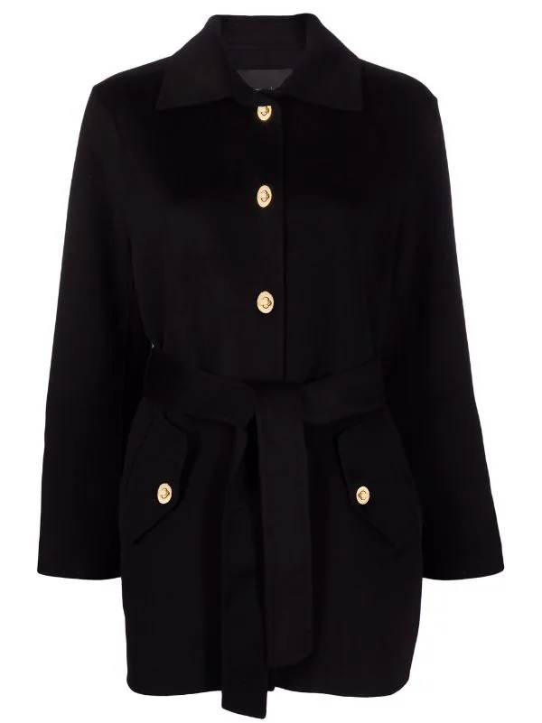 ( Positively Conscious ) Maje Mantel Mit Bindegürtel BLACK 3 ( Positively Conscious ) Maje Mantel Mit Bindegürtel BLACK