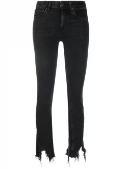 ( Positively Conscious ) Maje ANTHRACITE Cropped-Jeans Damen