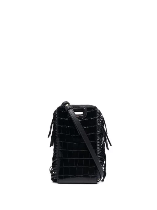 ( Permanente Kollektion ) Maje Kopfhöreretui Mit Kroko-Effekt BLACK -Outlet MAJE Store 16985439 34910816 600