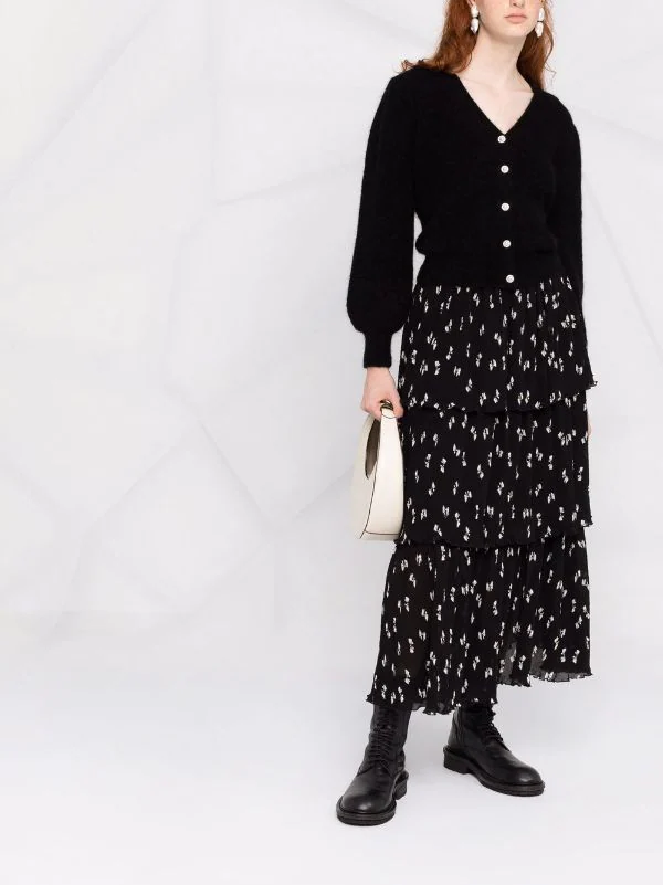 Maje Cardigan Mit Knöpfen BLACK 4 Maje Cardigan Mit Knöpfen BLACK – Bild 2