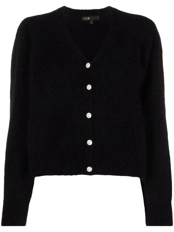 Maje Cardigan Mit Knöpfen BLACK 3 Maje Cardigan Mit Knöpfen BLACK