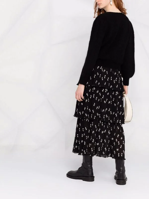 Maje Cardigan Mit Knöpfen BLACK 6 Maje Cardigan Mit Knöpfen BLACK – Bild 4