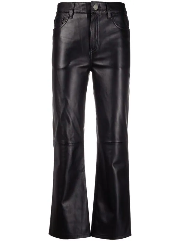 Maje BLACK Lederhose Mit Hohem Bund Damen 3 Maje BLACK Lederhose Mit Hohem Bund Damen