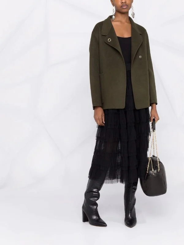 ( Permanente Kollektion ) Maje BLACK Tüllrock Im Layering-Look Damen 4 ( Permanente Kollektion ) Maje BLACK Tüllrock Im Layering-Look Damen – Bild 2