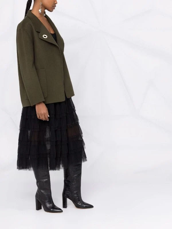 ( Permanente Kollektion ) Maje BLACK Tüllrock Im Layering-Look Damen 8 ( Permanente Kollektion ) Maje BLACK Tüllrock Im Layering-Look Damen – Bild 6