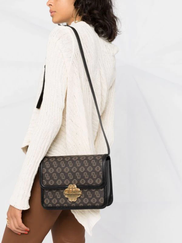 Maje Schultertasche Mit Logo-Print Damen 5 Maje Schultertasche Mit Logo-Print Damen – Bild 3