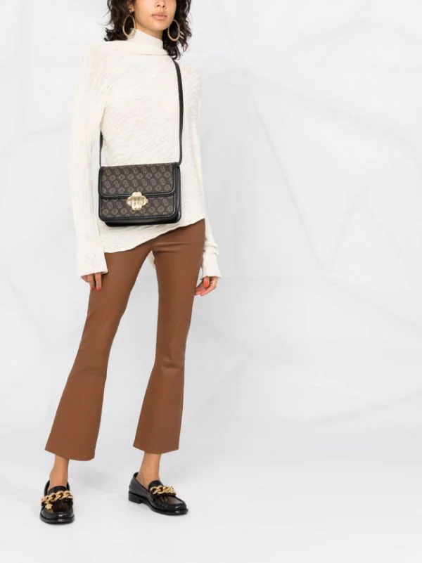 Maje Schultertasche Mit Logo-Print Damen 4 Maje Schultertasche Mit Logo-Print Damen – Bild 2