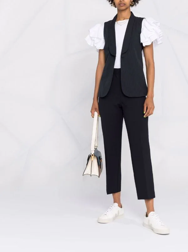 ( Positively Conscious ) Maje Hose Mit Geradem Bein NAVY 4 ( Positively Conscious ) Maje Hose Mit Geradem Bein NAVY – Bild 2