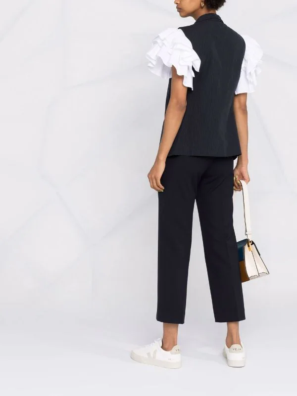 ( Positively Conscious ) Maje Hose Mit Geradem Bein NAVY 8 ( Positively Conscious ) Maje Hose Mit Geradem Bein NAVY – Bild 6