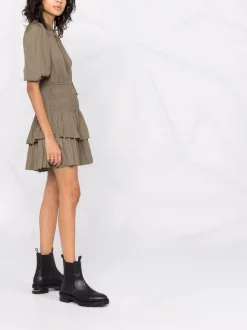 ( Permanente Kollektion ) Maje Gerafftes Kleid Mit Geknotetem Kragen Damen 9 ( Permanente Kollektion ) Maje Gerafftes Kleid Mit Geknotetem Kragen Damen -Outlet MAJE Store 17169877 36679456 600