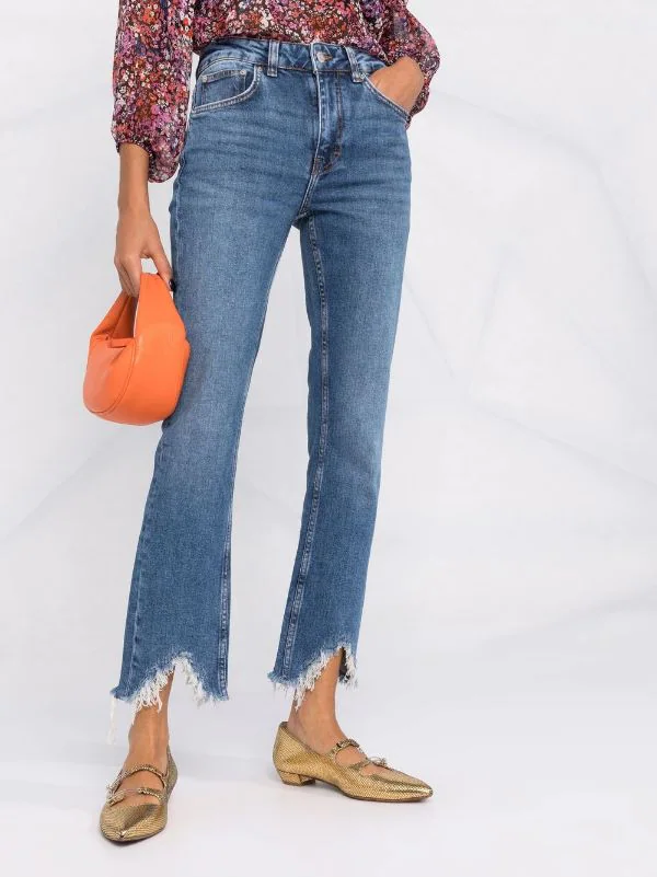 ( Positively Conscious ) Maje Gekürzte Distressed-Jeans Damen 5 ( Positively Conscious ) Maje Gekürzte Distressed-Jeans Damen – Bild 3