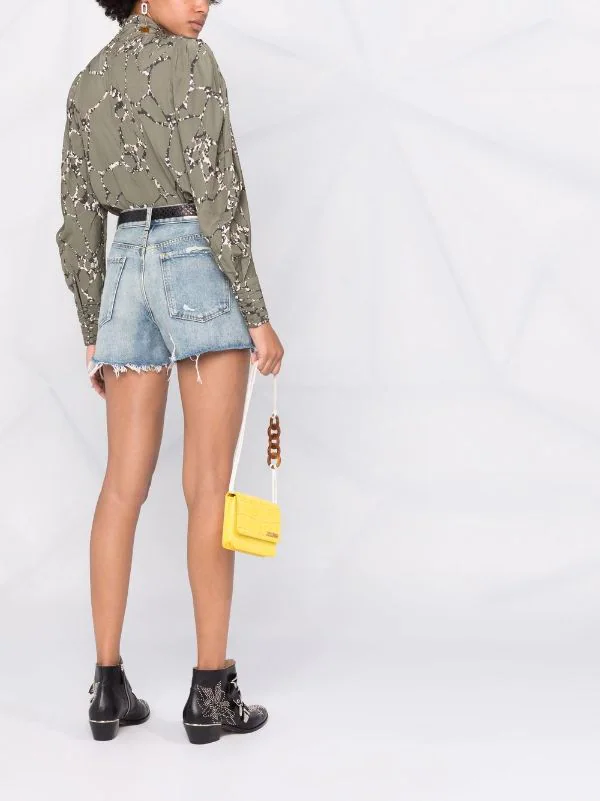 ( Positively Conscious ) Maje Shorts Mit Ausgefranstem Saum Damen 8 ( Positively Conscious ) Maje Shorts Mit Ausgefranstem Saum Damen – Bild 6