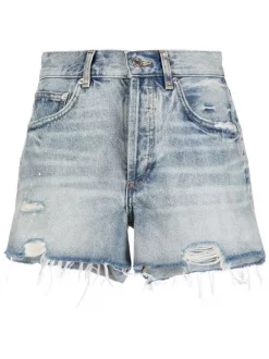 ( Positively Conscious ) Maje Shorts Mit Ausgefranstem Saum Damen