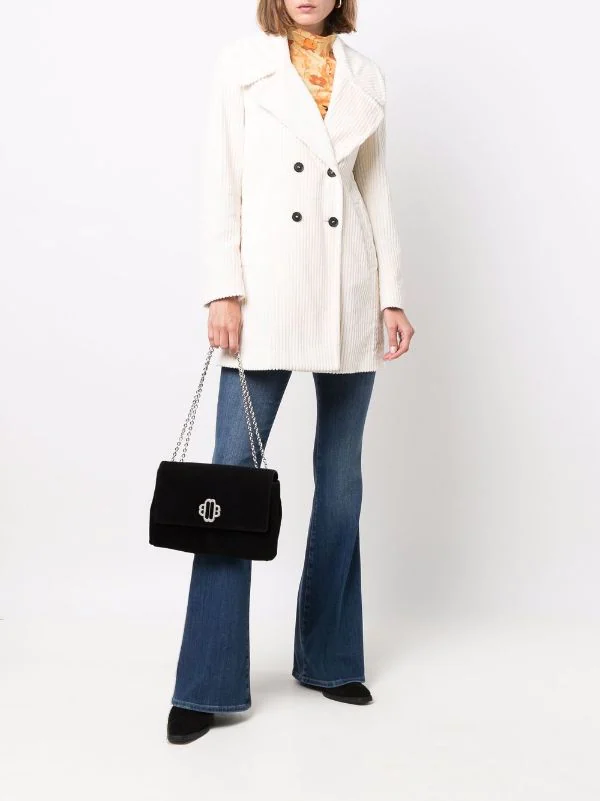 Maje Klassische Schultertasche BLACK 4 Maje Klassische Schultertasche BLACK – Bild 2