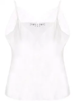 ( Permanente Kollektion ) Maje Ecru Top Mit Spitzendetail Damen