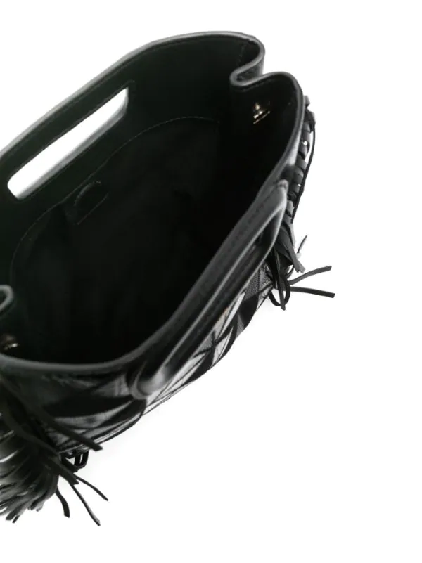 ( Permanente Kollektion ) Maje BLACK Shopper Mit Fransen Damen 8 ( Permanente Kollektion ) Maje BLACK Shopper Mit Fransen Damen – Bild 6