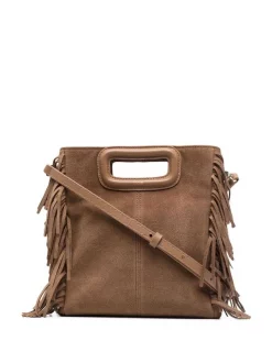 ( Permanente Kollektion ) Maje Handtasche Aus Wildleder CAMEL