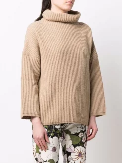 Maje Gerippter Rollkragenpullover CAMEL 9 Maje Gerippter Rollkragenpullover CAMEL -Outlet MAJE Store 17186639 37641634 600