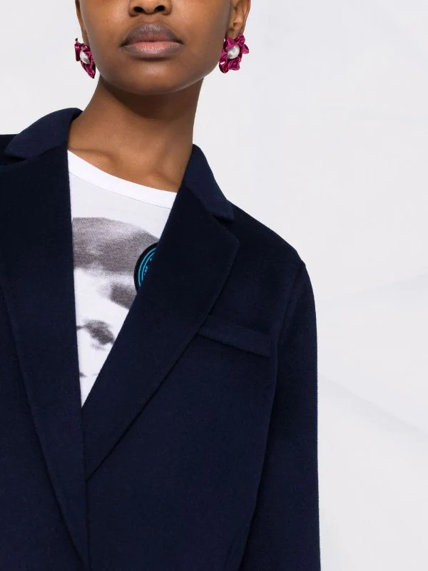 ( Positively Conscious ) Maje MARINE Einreihiger Mantel Damen 5 ( Positively Conscious ) Maje MARINE Einreihiger Mantel Damen – Bild 3