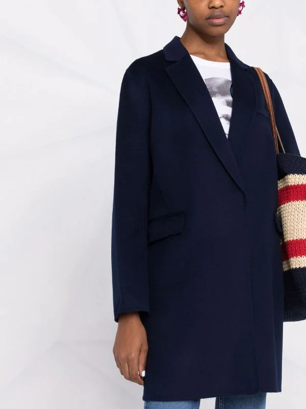 ( Positively Conscious ) Maje MARINE Einreihiger Mantel Damen 7 ( Positively Conscious ) Maje MARINE Einreihiger Mantel Damen – Bild 5