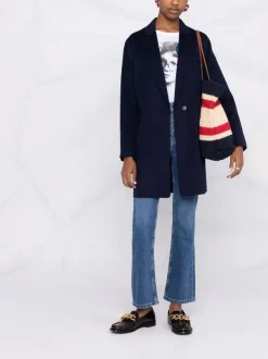 ( Positively Conscious ) Maje MARINE Einreihiger Mantel Damen 9 ( Positively Conscious ) Maje MARINE Einreihiger Mantel Damen -Outlet MAJE Store 17186664 36605716 600