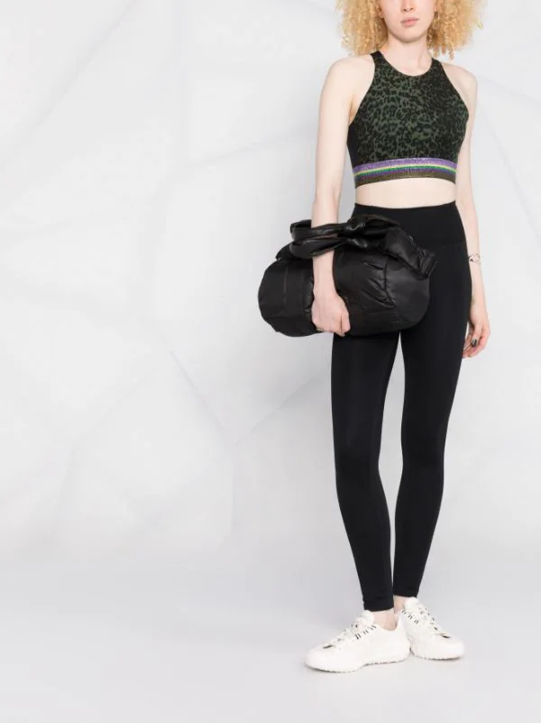 ( Positively Conscious ) Maje Khaki Leopard Print Louna Top Damen 4 ( Positively Conscious ) Maje Khaki Leopard Print Louna Top Damen – Bild 2