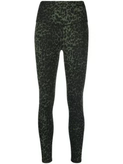( Positively Conscious ) Maje Leggings Mit Leoparden-Print Khaki Leopard Print