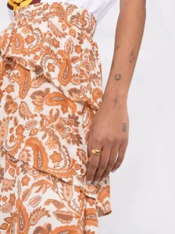 ( Neue Saison ) Maje Asymmetrischer Rock Mit Paisley-Print Damen 10 ( Neue Saison ) Maje Asymmetrischer Rock Mit Paisley-Print Damen -Outlet MAJE Store 17558727 36922877 600