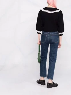 ( Neue Saison ) Maje Cardigan Mit Spitze Black -Outlet MAJE Store 17558742 37671892 600