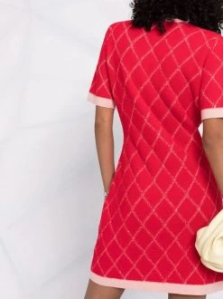 ( Exklusiv ) Maje Kleid Mit Rautenmuster 0515 Red 12 ( Exklusiv ) Maje Kleid Mit Rautenmuster 0515 Red -Outlet MAJE Store 17558746 36756490 600