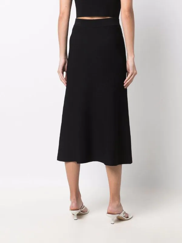 ( Neue Saison ) Maje Midirock Mit Schlitz Black 6 ( Neue Saison ) Maje Midirock Mit Schlitz Black – Bild 4