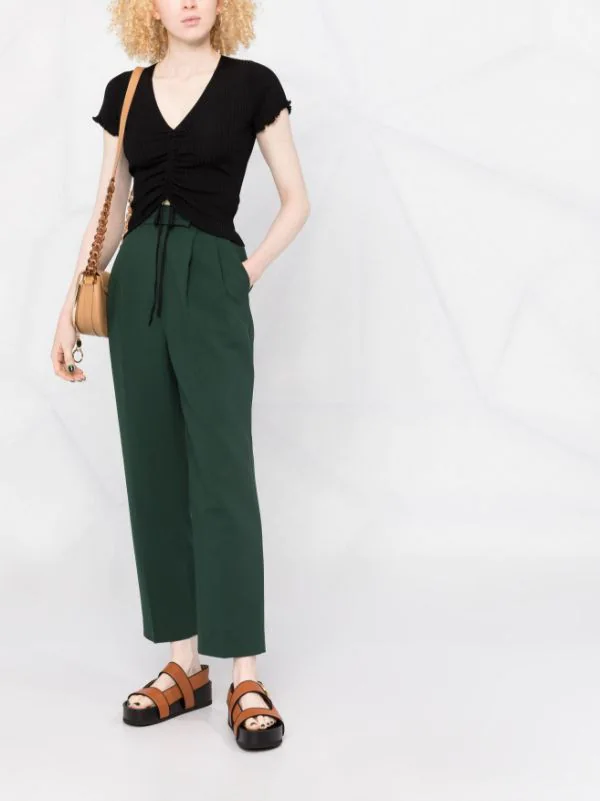 ( Neue Saison ) Maje Gerafftes T-Shirt 2517 BLACK 4 ( Neue Saison ) Maje Gerafftes T-Shirt 2517 BLACK – Bild 2