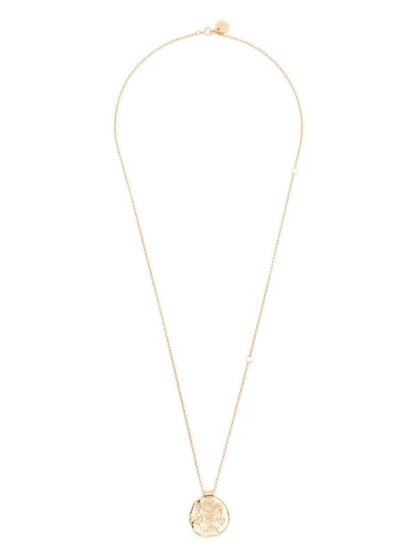 Maje Halskette Mit Verziertem Waage-Anhänger Damen 5 Maje Halskette Mit Verziertem Waage-Anhänger Damen – Bild 3