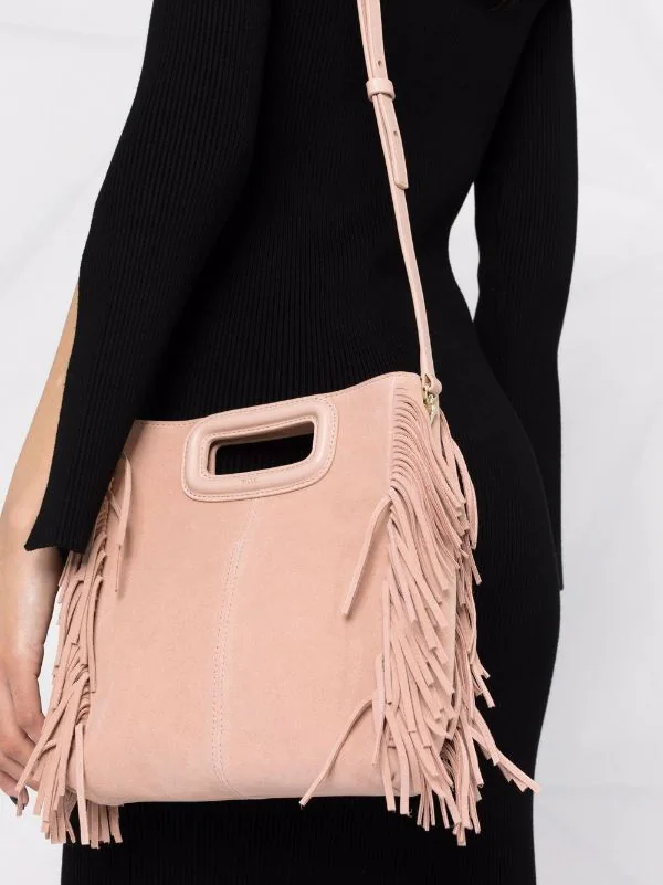 ( Permanente Kollektion ) Maje A013 ROSE CLAIR Handtasche Aus Wildleder Damen 5 ( Permanente Kollektion ) Maje A013 ROSE CLAIR Handtasche Aus Wildleder Damen – Bild 3