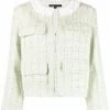 ( Neue Saison ) Maje Kurze Tweed-Jacke VERT CLAIR 1 ( Neue Saison ) Maje Kurze Tweed-Jacke VERT CLAIR -Outlet MAJE Store 17558805 37671841 600