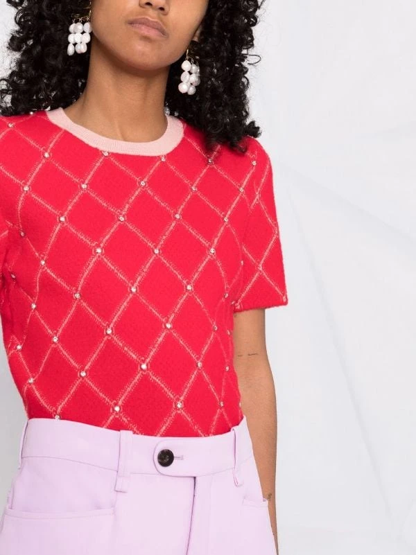 ( Exklusiv ) Maje Gemusterter Pullover Damen 5 ( Exklusiv ) Maje Gemusterter Pullover Damen – Bild 3