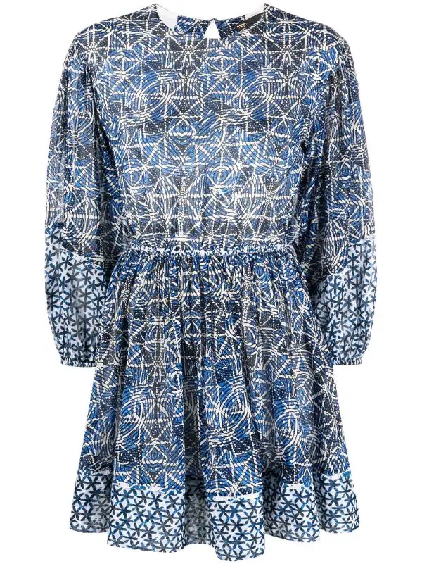 ( Neue Saison ) Maje INDIGO Gemustertes Minikleid Damen 3 ( Neue Saison ) Maje INDIGO Gemustertes Minikleid Damen