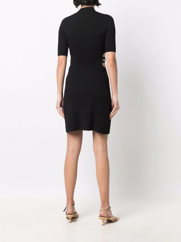 ( Neue Saison ) Maje Minikleid Aus Geripptem Strick Black 6 ( Neue Saison ) Maje Minikleid Aus Geripptem Strick Black – Bild 4