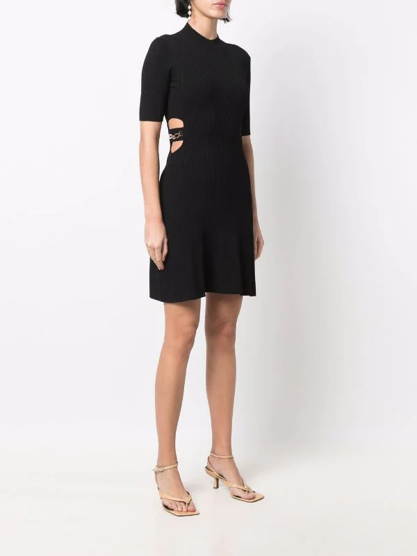 ( Neue Saison ) Maje Minikleid Aus Geripptem Strick Black 5 ( Neue Saison ) Maje Minikleid Aus Geripptem Strick Black – Bild 3