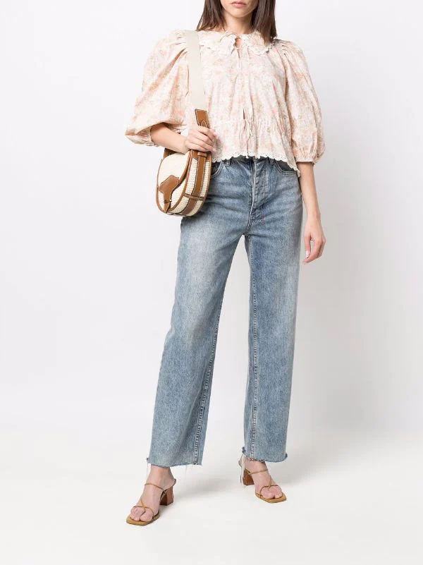 ( Neue Saison ) Maje Bluse Mit Blumigem Print Damen 4 ( Neue Saison ) Maje Bluse Mit Blumigem Print Damen – Bild 2