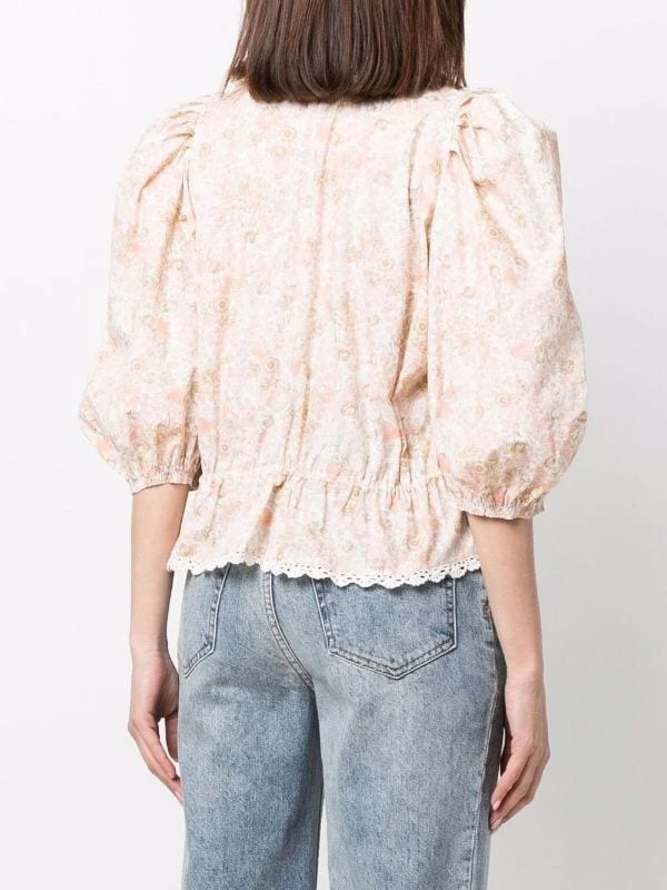 ( Neue Saison ) Maje Bluse Mit Blumigem Print Damen 6 ( Neue Saison ) Maje Bluse Mit Blumigem Print Damen – Bild 4