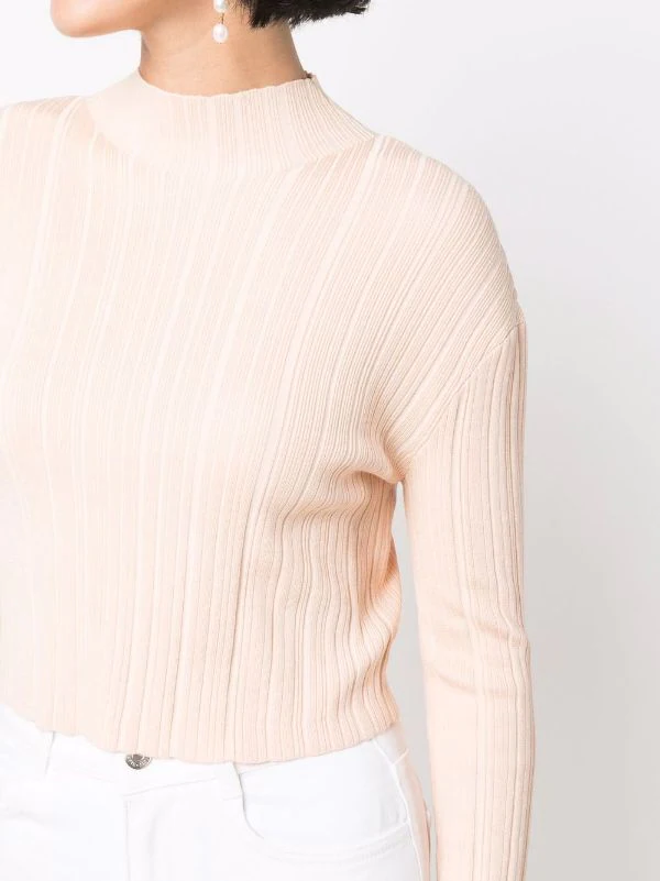 ( Neue Saison ) Maje Top Mit Stehkragen Pale Pink 7 ( Neue Saison ) Maje Top Mit Stehkragen Pale Pink – Bild 5