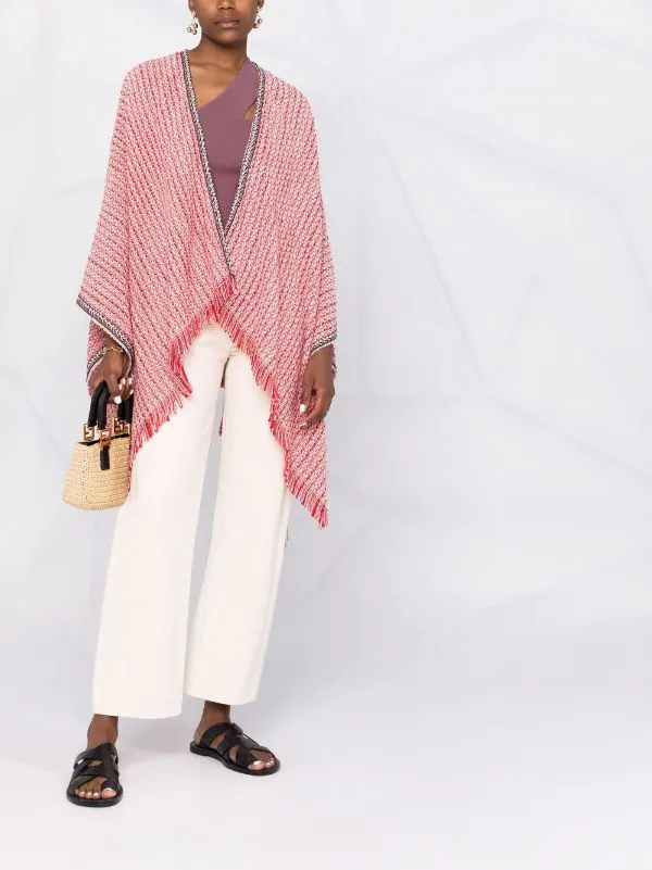 ( Exklusiv ) Maje Schal Mit Fransen Damen 4 ( Exklusiv ) Maje Schal Mit Fransen Damen – Bild 2