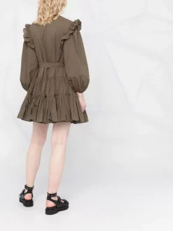 ( Neue Saison ) Maje Kleid Mit Puffärmeln 0020 KHAKI 11 ( Neue Saison ) Maje Kleid Mit Puffärmeln 0020 KHAKI -Outlet MAJE Store 17558820 e62cdde5 97a1 43f2 9f8b 1de324a0888b 600