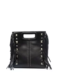 ( Neue Saison ) Maje 2517 BLACK M Clutch Mit Nieten Damen