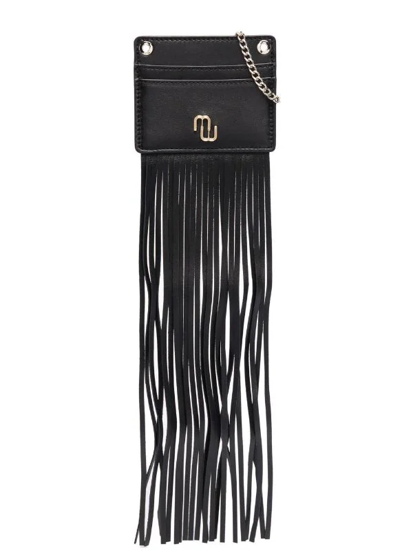 ( Neue Saison ) Maje Black Kartenetui Mit Fransen Damen 3 ( Neue Saison ) Maje Black Kartenetui Mit Fransen Damen