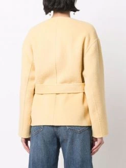 ( Neue Saison ) Maje Yellow Jacke Mit Gürtel Damen 10 ( Neue Saison ) Maje Yellow Jacke Mit Gürtel Damen -Outlet MAJE Store 17558833 37319671 600