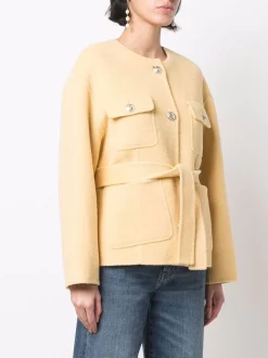 ( Neue Saison ) Maje Yellow Jacke Mit Gürtel Damen 9 ( Neue Saison ) Maje Yellow Jacke Mit Gürtel Damen -Outlet MAJE Store 17558833 37320531 600