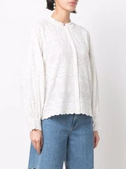 ( Neue Saison ) Maje Hemd Mit Lochstickerei Damen 9 ( Neue Saison ) Maje Hemd Mit Lochstickerei Damen -Outlet MAJE Store 17558834 37320610 600