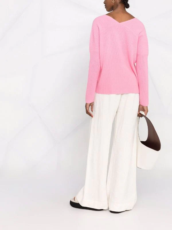 Maje Madina Kaschmir-Strickpullover Pink 6 Maje Madina Kaschmir-Strickpullover Pink – Bild 4